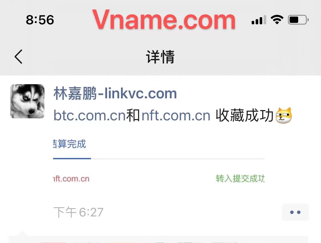 重磅！LinkVC林嘉鹏收购NFT.com.cn域名
