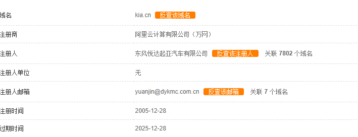 以88万元交易的域名KIA.cn买家身份曝光，正是起亚汽车！