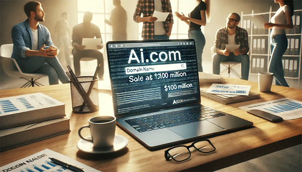 AI.com 标价 1 亿美元，这将成为史上最贵的域名交易吗?