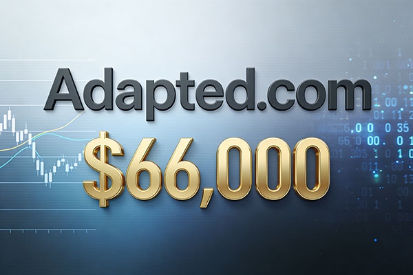 Adapted.com以66,000美元成功交易，适配类赛道域名价值凸显