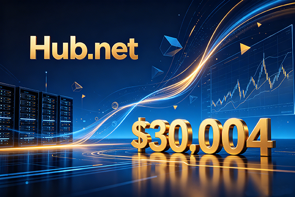 Hub.net成交价$30,004！枢纽类精品.net 域名再度成交