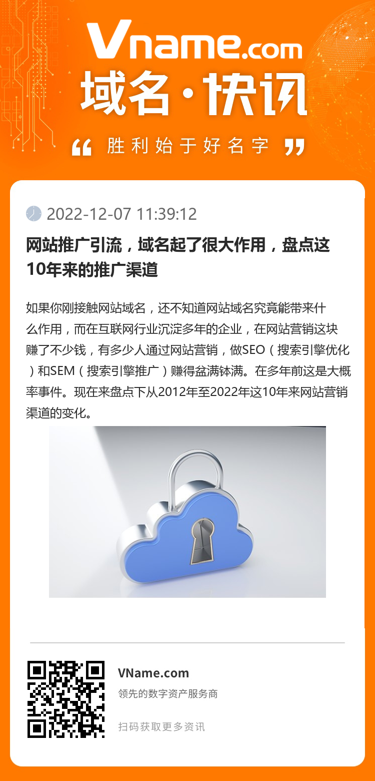 网站推广引流，域名起了很大作用，盘点这10年来的推广渠道
