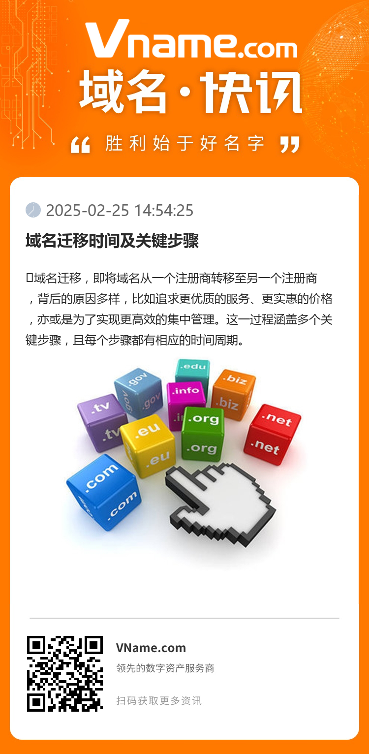 域名迁移时间及关键步骤