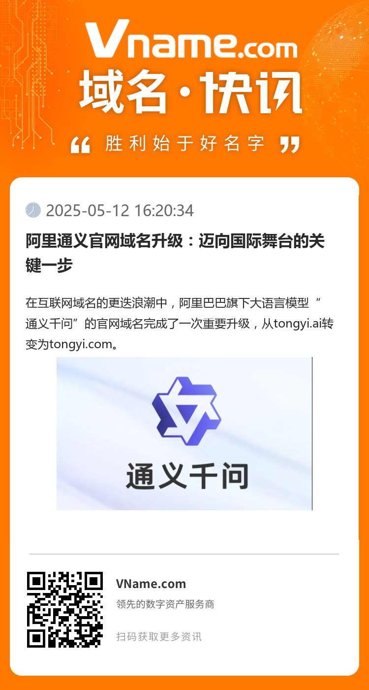 阿里通义官网域名升级：迈向国际舞台的关键一步