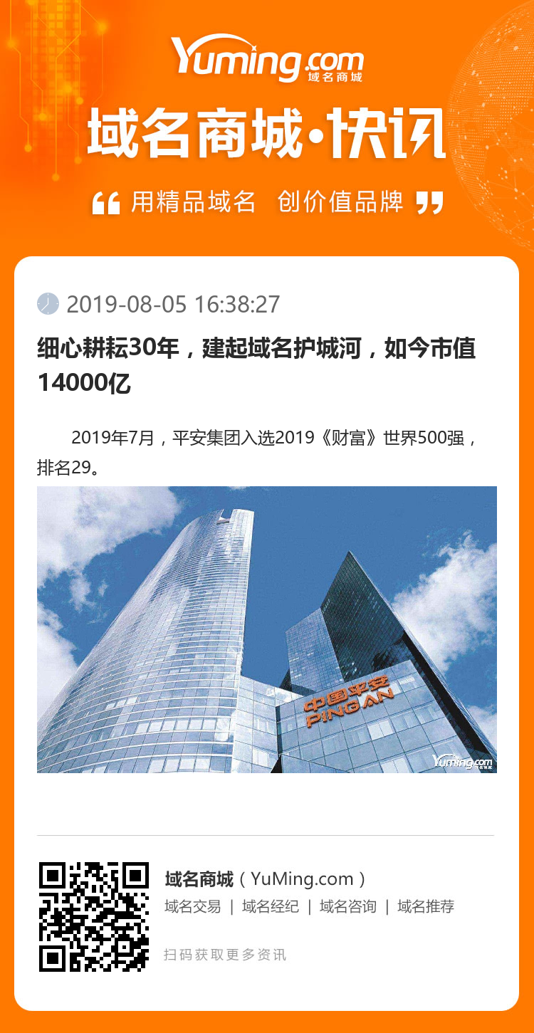 细心耕耘30年,建起域名护城河,如今市值14000亿